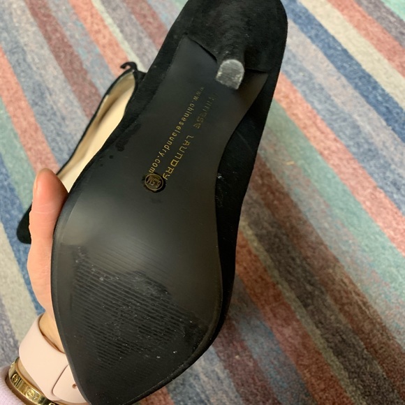 Brand new never worn black genuine suede heels - Picture 4 of 5